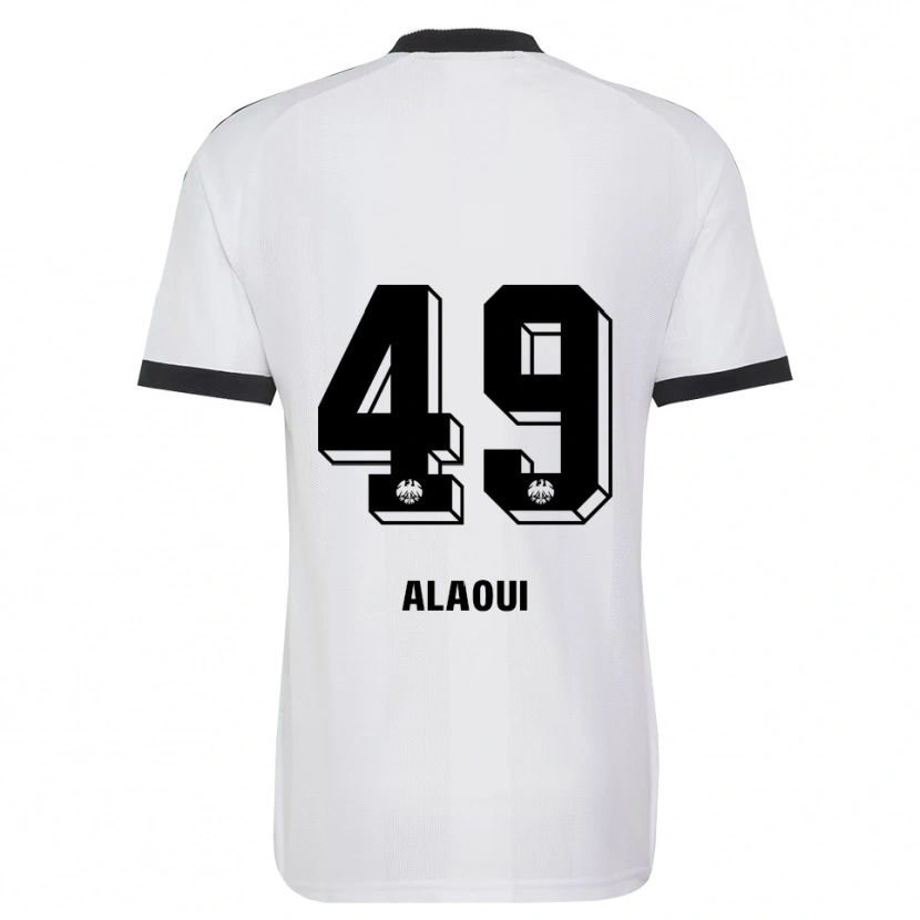 Danxen Mujer Camiseta Anas Alaoui #49 Blanco Negro 2ª Equipación 2026/27 La Camisa México