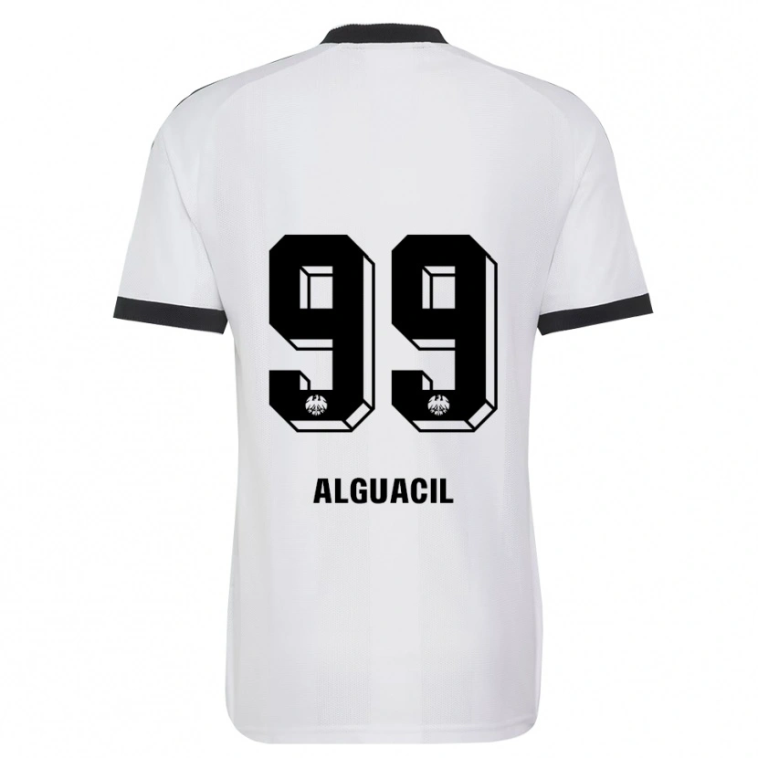 Danxen Mujer Camiseta Ainhoa Alguacil #99 Blanco Negro 2ª Equipación 2026/27 La Camisa México