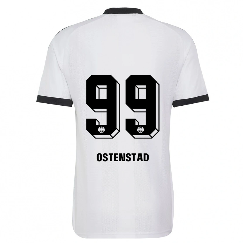 Danxen Mujer Camiseta Marthine Østenstad #99 Blanco Negro 2ª Equipación 2026/27 La Camisa México