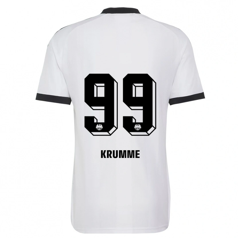 Danxen Mujer Camiseta Janne Krumme #99 Blanco Negro 2ª Equipación 2026/27 La Camisa México
