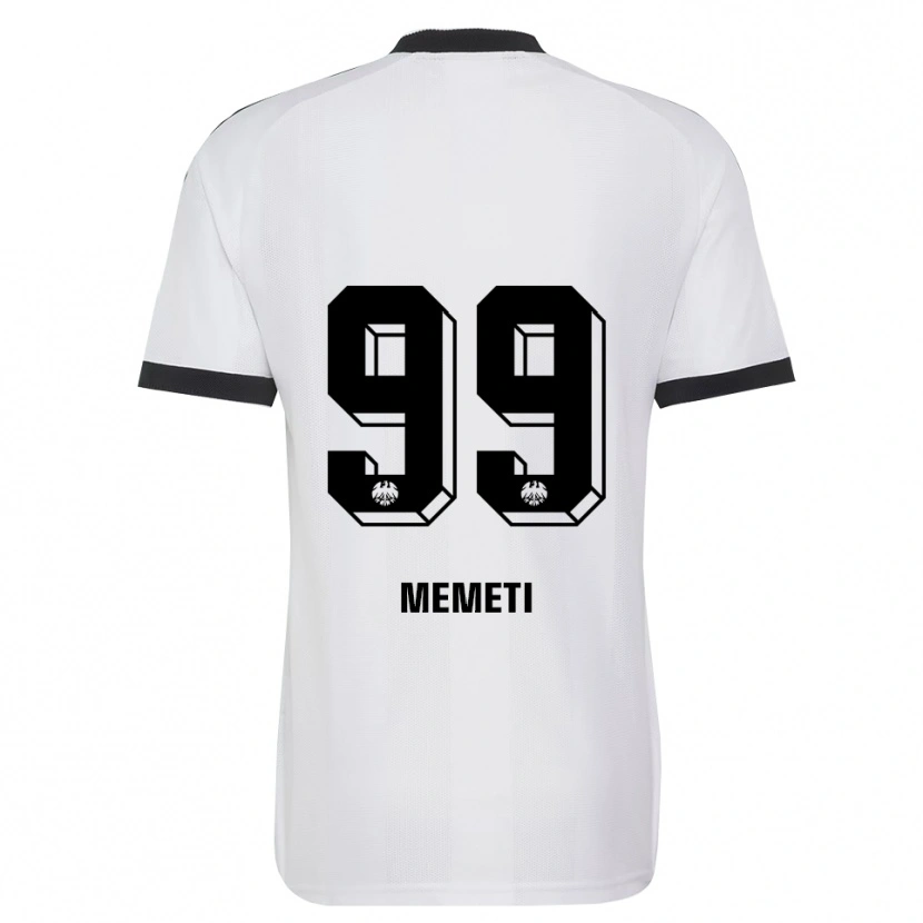 Danxen Mujer Camiseta Ereleta Memeti #99 Blanco Negro 2ª Equipación 2026/27 La Camisa México