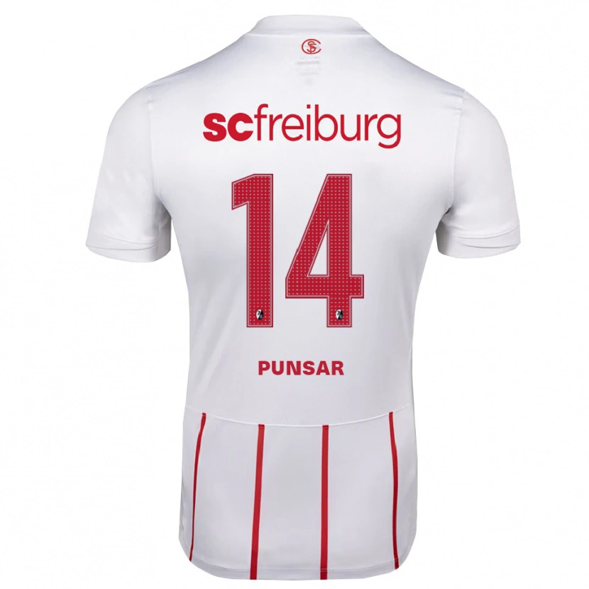 Danxen Mujer Camiseta Milla Punsar #14 Blanco Rojo Amarillo 2ª Equipación 2026/27 La Camisa México