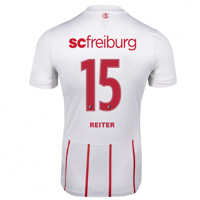 Danxen Mujer Camiseta Vincent Reiter #15 Blanco Rojo Amarillo 2ª Equipación 2026/27 La Camisa México