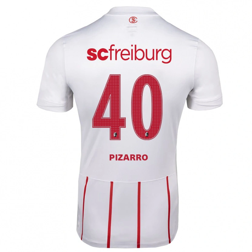 Danxen Mujer Camiseta Théodore Pizarro #40 Blanco Rojo Amarillo 2ª Equipación 2026/27 La Camisa México