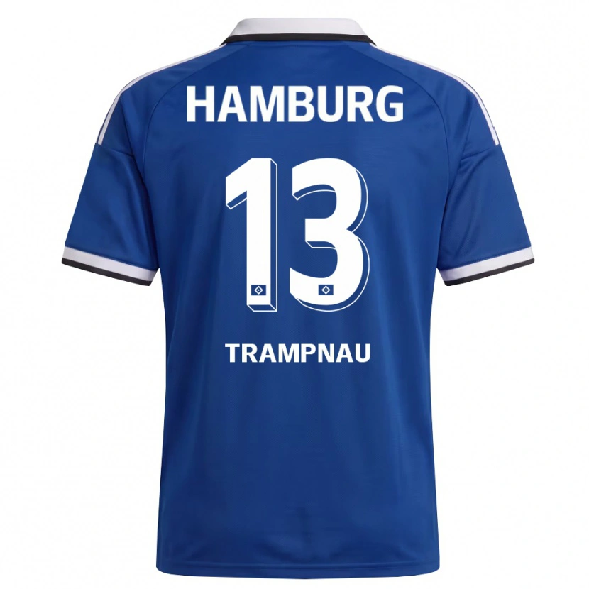 Danxen Mujer Camiseta Hannes Trampnau #13 Blanco Azul 2ª Equipación 2026/27 La Camisa México