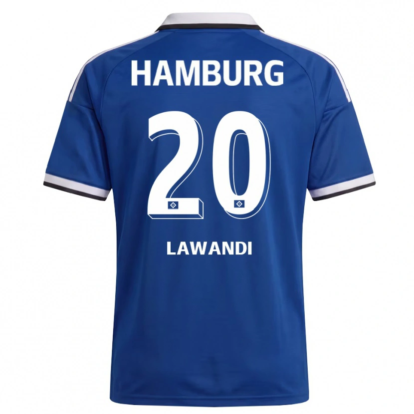 Danxen Mujer Camiseta Alexander Lawandi #20 Blanco Azul 2ª Equipación 2026/27 La Camisa México