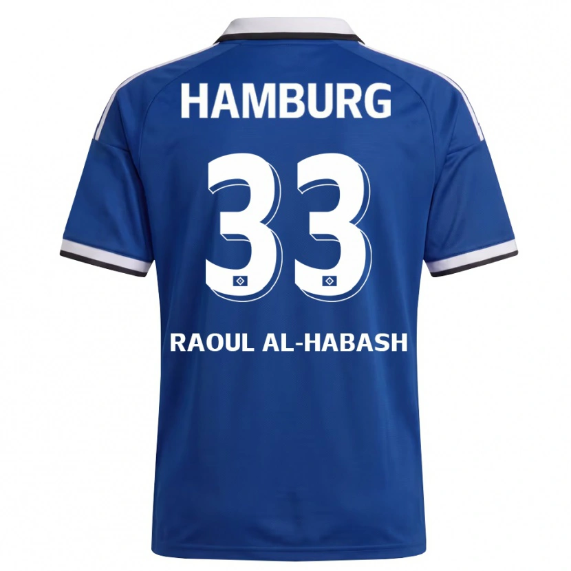 Danxen Mujer Camiseta Luca Raoul Al-Habash #33 Blanco Azul 2ª Equipación 2026/27 La Camisa México