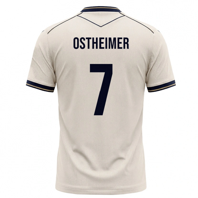 Danxen Mujer Camiseta Nevio Ostheimer #7 Blanco Roto Azul Tinta 2ª Equipación 2026/27 La Camisa México