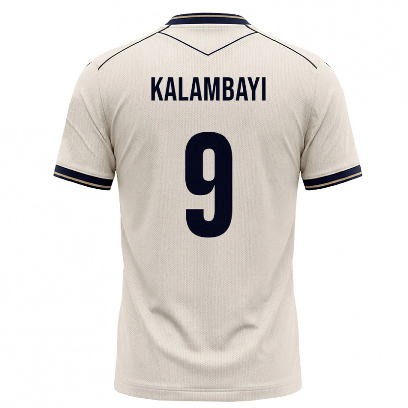 Danxen Mujer Camiseta Simon Kalambayi #9 Blanco Roto Azul Tinta 2ª Equipación 2026/27 La Camisa México