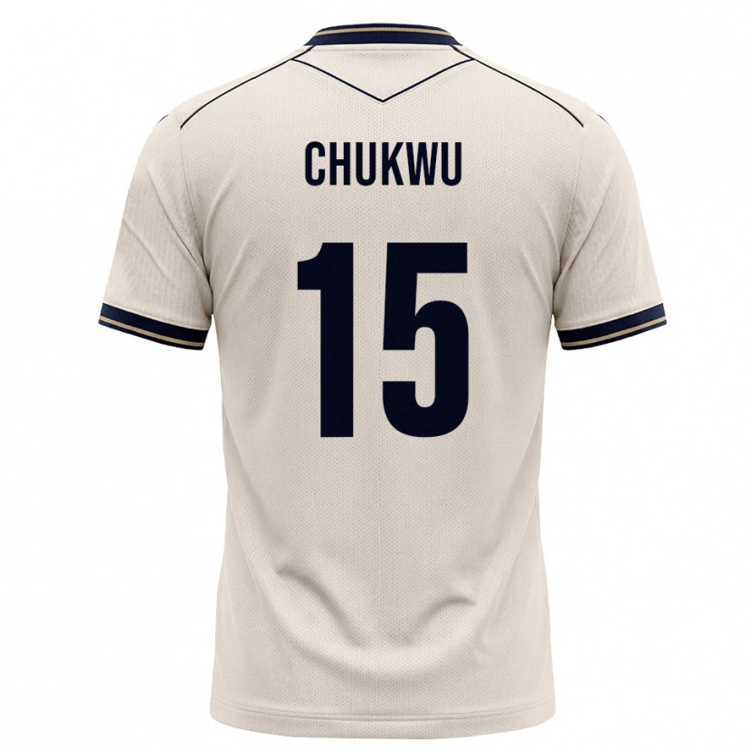 Danxen Mujer Camiseta Emmanuel Chukwu #15 Blanco Roto Azul Tinta 2ª Equipación 2026/27 La Camisa México