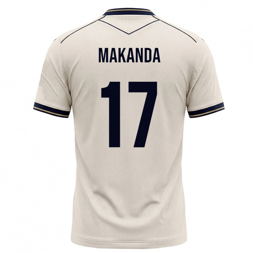 Danxen Mujer Camiseta Blessing Makanda #17 Blanco Roto Azul Tinta 2ª Equipación 2026/27 La Camisa México