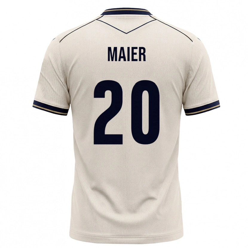 Danxen Mujer Camiseta Leonie Maier #20 Blanco Roto Azul Tinta 2ª Equipación 2026/27 La Camisa México