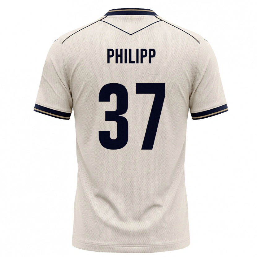Danxen Mujer Camiseta Luca Philipp #37 Blanco Roto Azul Tinta 2ª Equipación 2026/27 La Camisa México