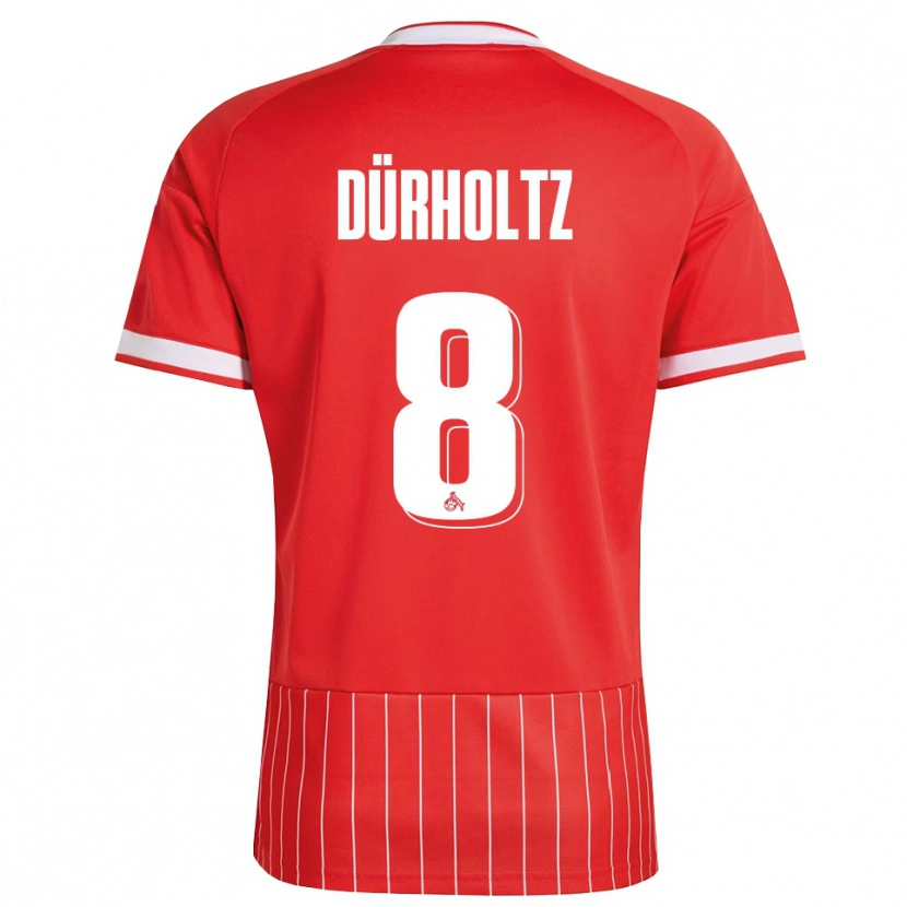 Danxen Mujer Camiseta Luca Dürholtz #8 Verde Rojo Blanco 2ª Equipación 2026/27 La Camisa México