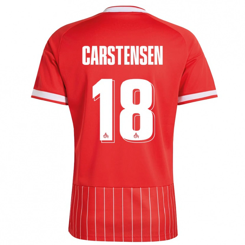 Danxen Mujer Camiseta Rasmus Carstensen #18 Verde Rojo Blanco 2ª Equipación 2026/27 La Camisa México