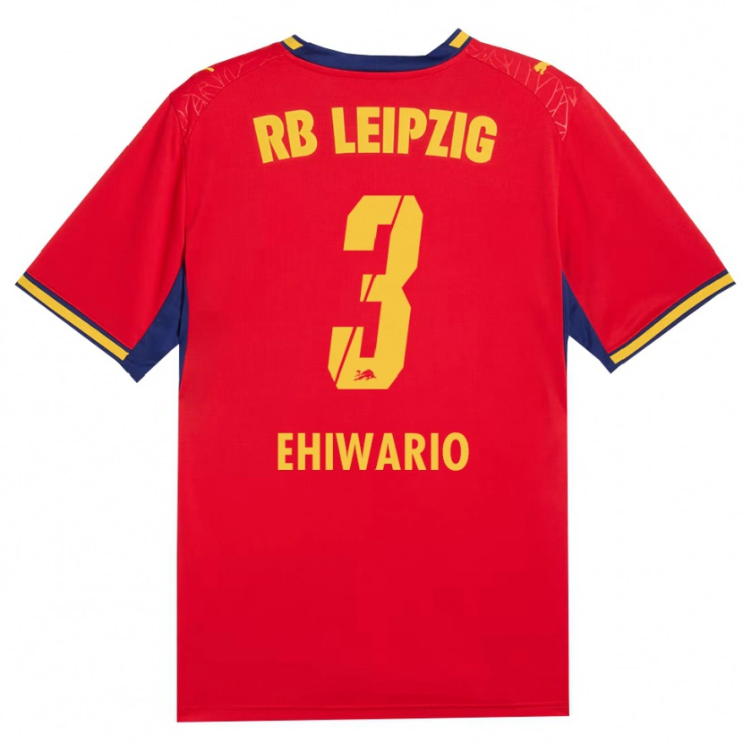 Danxen Mujer Camiseta Nwabueze Ehiwario #3 Azul Real Rojo Amarillo 2ª Equipación 2026/27 La Camisa México