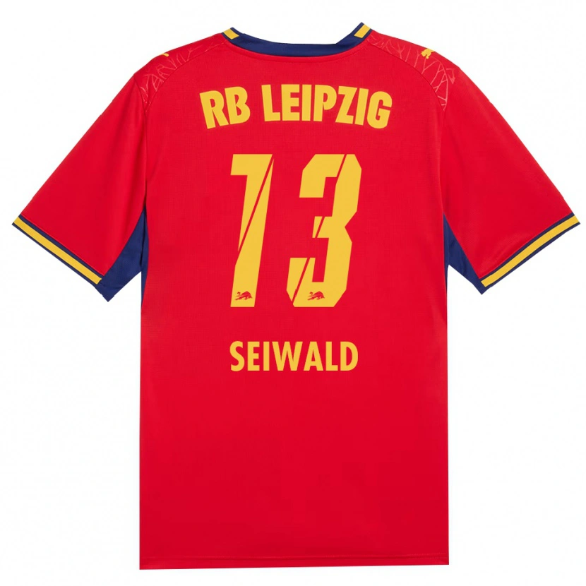 Danxen Mujer Camiseta Nicolas Seiwald #13 Azul Real Rojo Amarillo 2ª Equipación 2026/27 La Camisa México