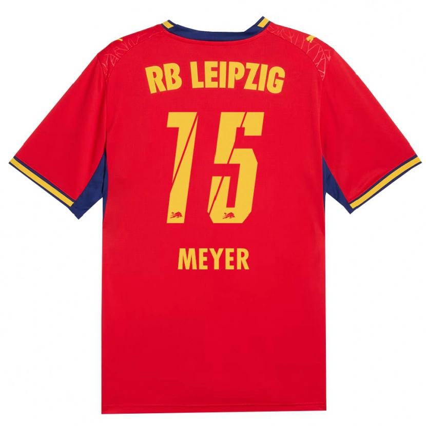 Danxen Mujer Camiseta Tim Meyer #15 Azul Real Rojo Amarillo 2ª Equipación 2026/27 La Camisa México