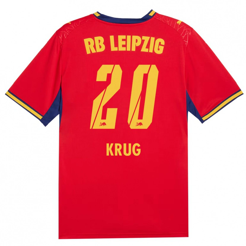 Danxen Mujer Camiseta Victoria Krug #20 Azul Real Rojo Amarillo 2ª Equipación 2026/27 La Camisa México