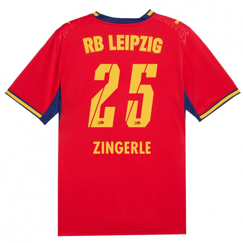 Danxen Mujer Camiseta Leopold Zingerle #25 Azul Real Rojo Amarillo 2ª Equipación 2026/27 La Camisa México