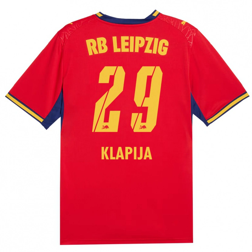 Danxen Mujer Camiseta Din Klapija #29 Azul Real Rojo Amarillo 2ª Equipación 2026/27 La Camisa México