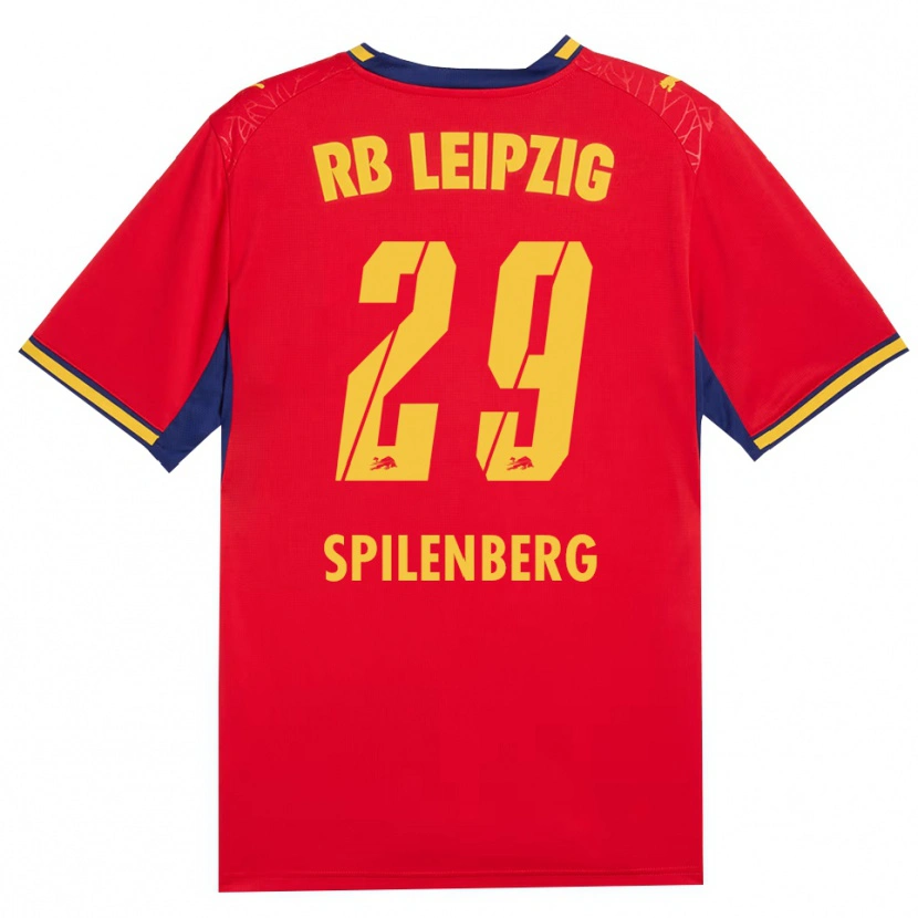 Danxen Mujer Camiseta Maja Spilenberg #29 Azul Real Rojo Amarillo 2ª Equipación 2026/27 La Camisa México