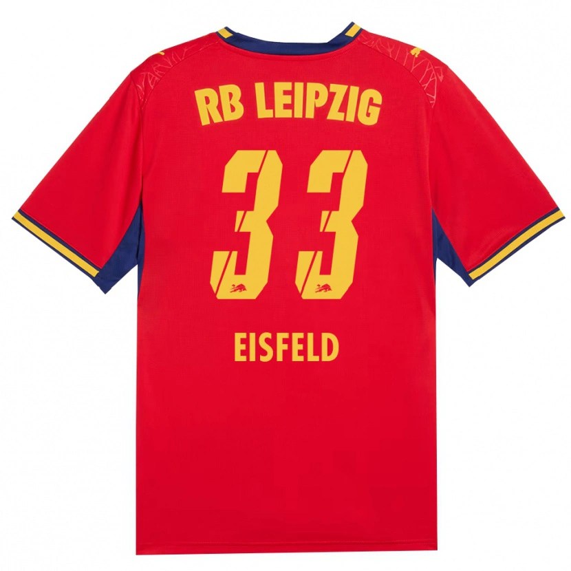 Danxen Mujer Camiseta Tom Eisfeld #33 Azul Real Rojo Amarillo 2ª Equipación 2026/27 La Camisa México