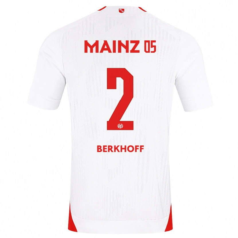 Danxen Mujer Camiseta Jonas Berkhoff #2 Blanco Rojo Amarillo 2ª Equipación 2026/27 La Camisa México