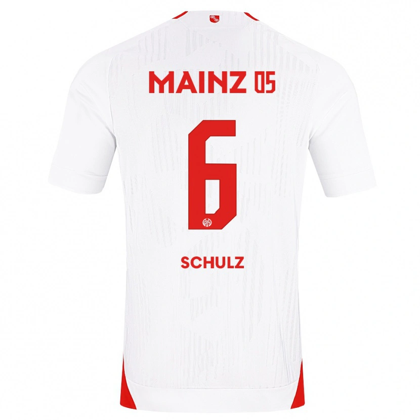 Danxen Mujer Camiseta Philipp Schulz #6 Blanco Rojo Amarillo 2ª Equipación 2026/27 La Camisa México