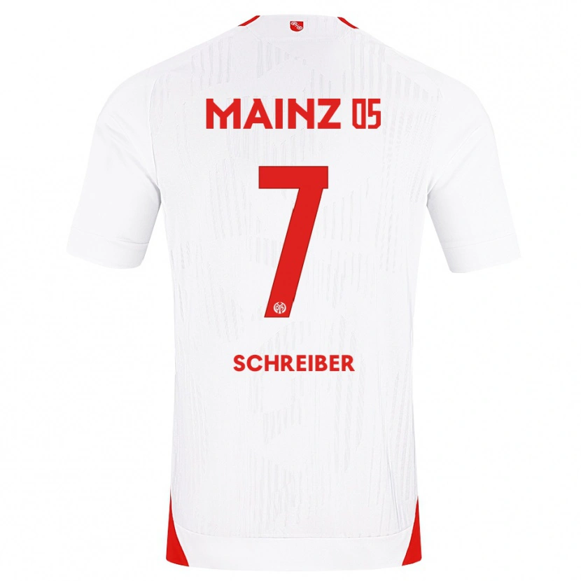 Danxen Mujer Camiseta Max Schreiber #7 Blanco Rojo Amarillo 2ª Equipación 2026/27 La Camisa México