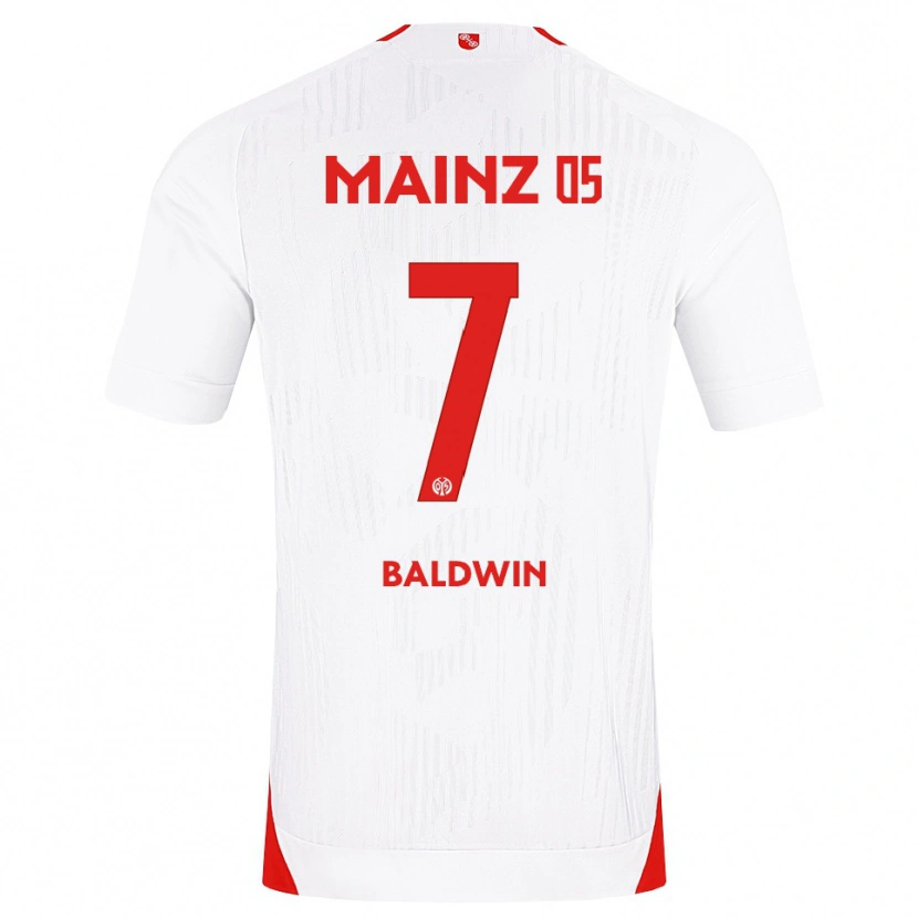 Danxen Mujer Camiseta Kevin Baldwin #7 Blanco Rojo Amarillo 2ª Equipación 2026/27 La Camisa México