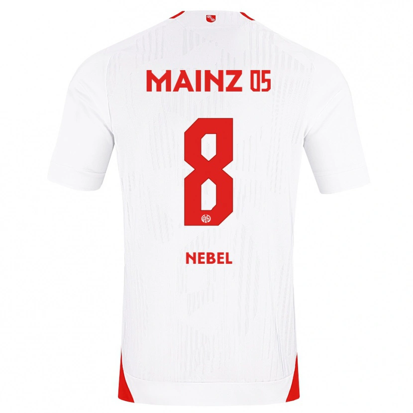 Danxen Mujer Camiseta Paul Nebel #8 Blanco Rojo Amarillo 2ª Equipación 2026/27 La Camisa México