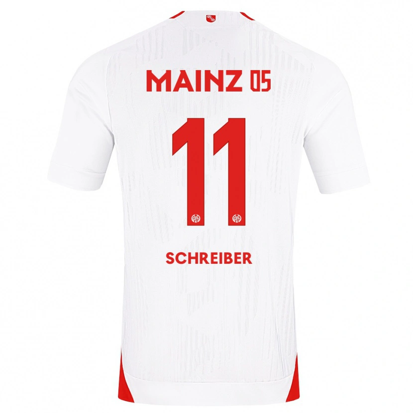 Danxen Mujer Camiseta Philipp Schreiber #11 Blanco Rojo Amarillo 2ª Equipación 2026/27 La Camisa México