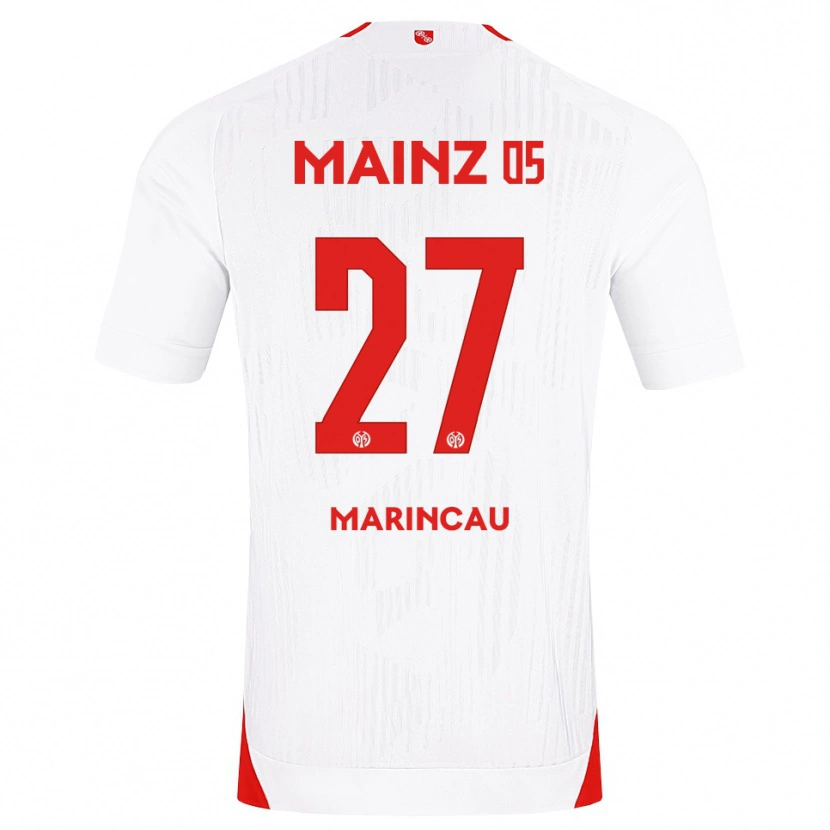 Danxen Mujer Camiseta Emanuel Marincău #27 Blanco Rojo Amarillo 2ª Equipación 2026/27 La Camisa México