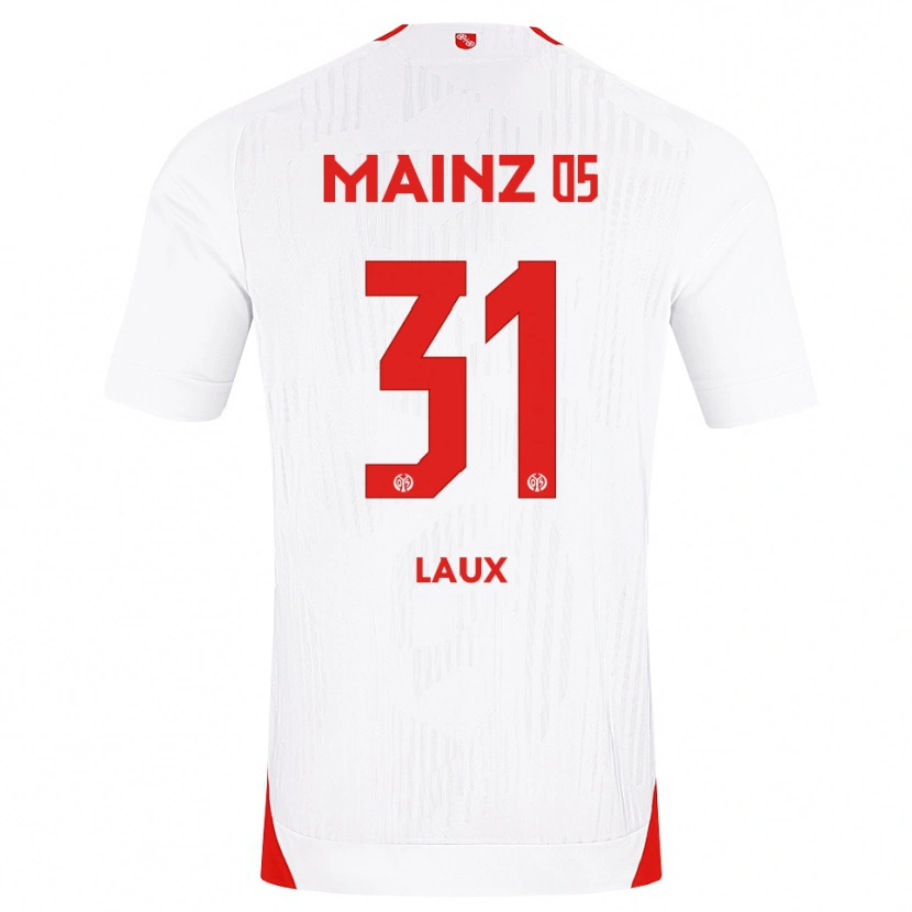 Danxen Mujer Camiseta Lucas Laux #31 Blanco Rojo Amarillo 2ª Equipación 2026/27 La Camisa México