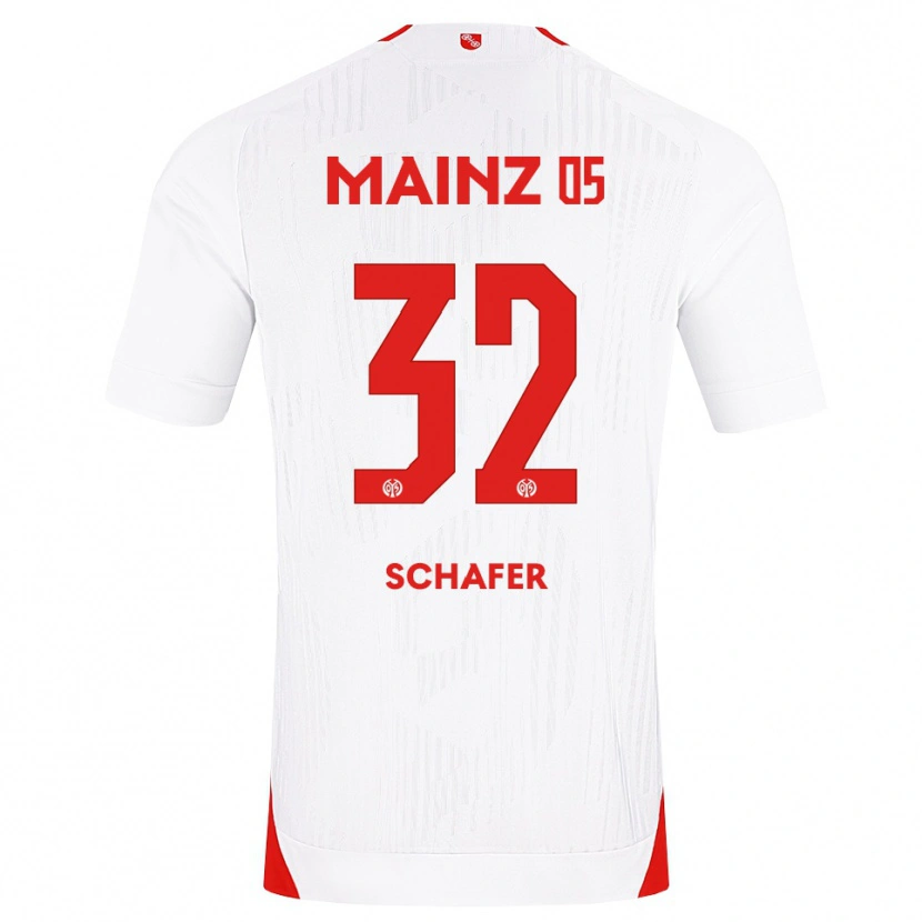 Danxen Mujer Camiseta Ann-Christin Schäfer #32 Blanco Rojo Amarillo 2ª Equipación 2026/27 La Camisa México