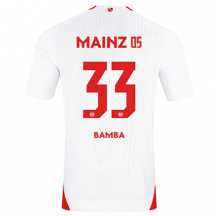 Danxen Mujer Camiseta Mokesse Bamba #33 Blanco Rojo Amarillo 2ª Equipación 2026/27 La Camisa México