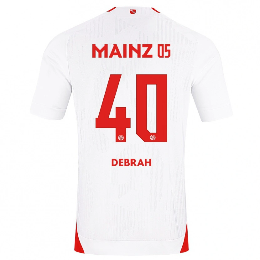 Danxen Mujer Camiseta Jeremiah Debrah #40 Blanco Rojo Amarillo 2ª Equipación 2026/27 La Camisa México