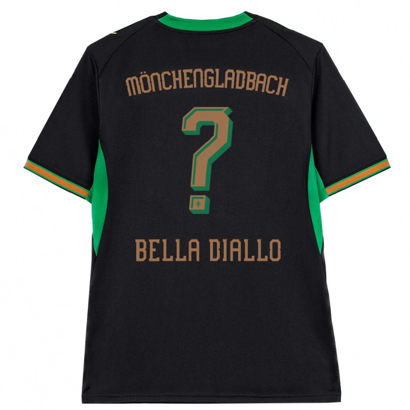 Danxen Mujer Camiseta Oumar Bella Diallo #0 Negro Naranja Verde Marrón 2ª Equipación 2026/27 La Camisa México
