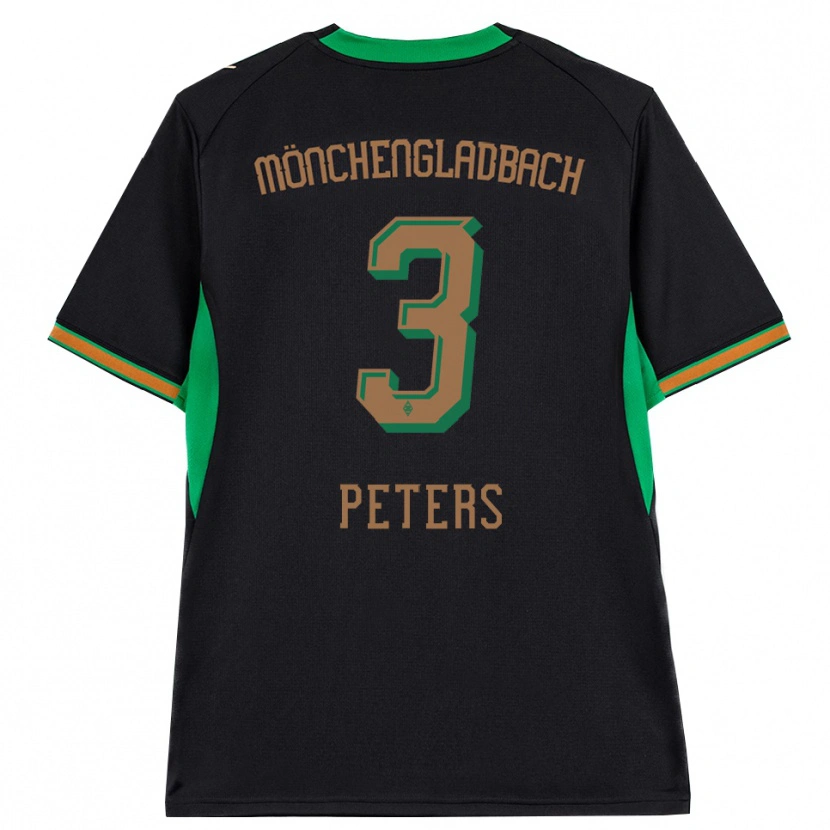 Danxen Mujer Camiseta Nils Peters #3 Negro Naranja Verde Marrón 2ª Equipación 2026/27 La Camisa México
