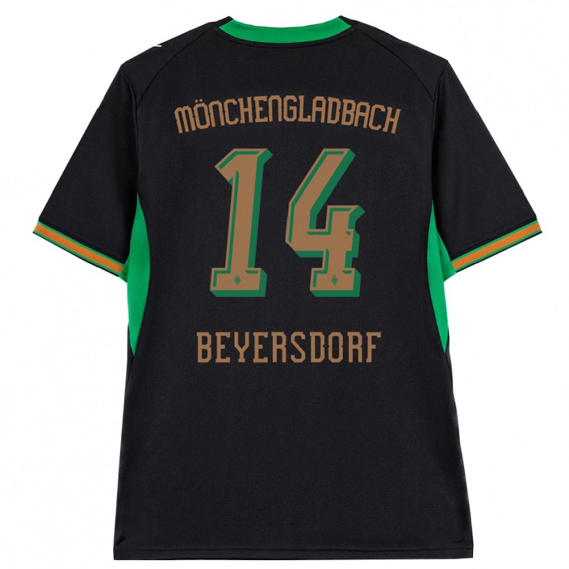 Danxen Mujer Camiseta Chris Beyersdorf #14 Negro Naranja Verde Marrón 2ª Equipación 2026/27 La Camisa México