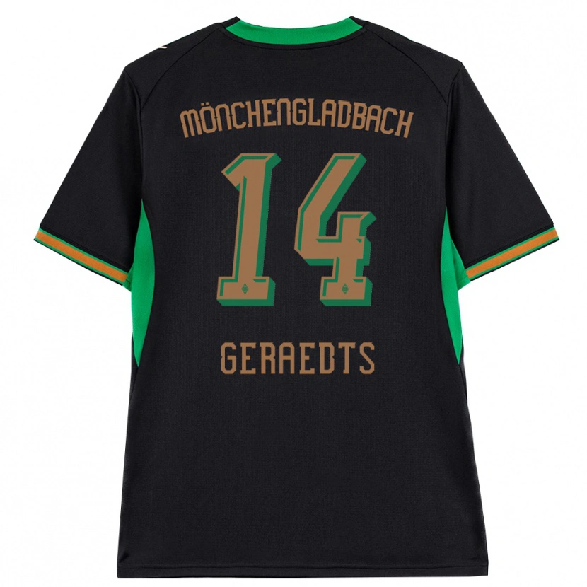 Danxen Mujer Camiseta Kelsey Geraedts #14 Negro Naranja Verde Marrón 2ª Equipación 2026/27 La Camisa México
