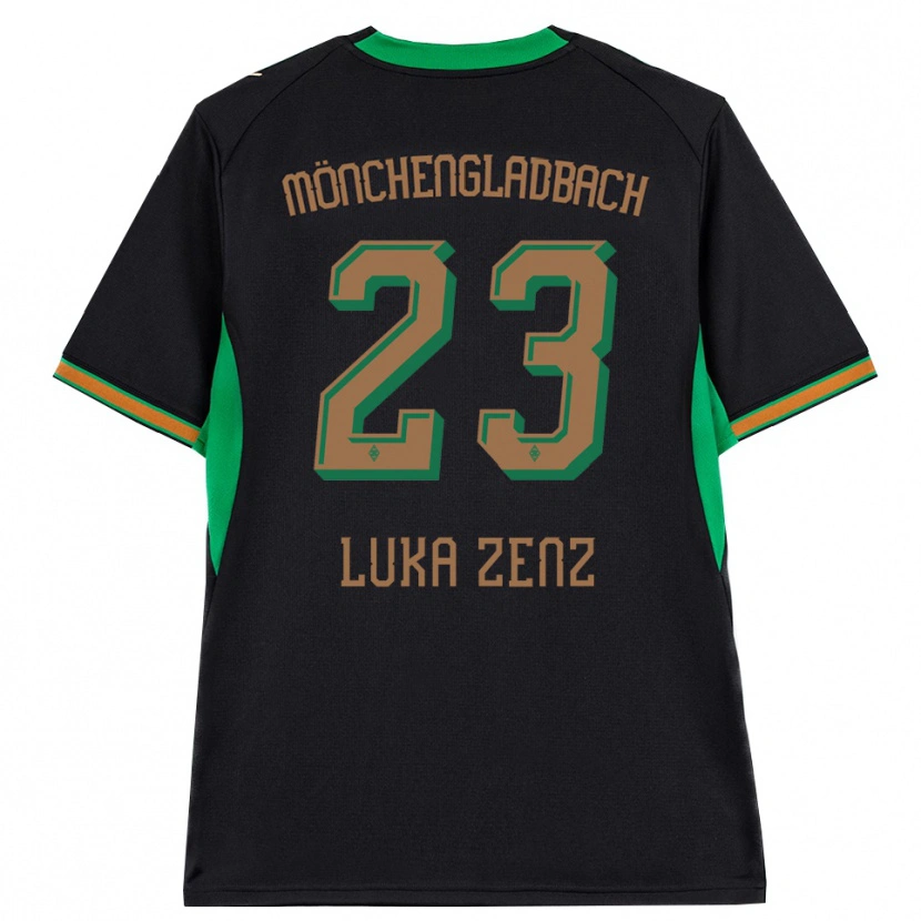 Danxen Mujer Camiseta Paul Luka Zenz #23 Negro Naranja Verde Marrón 2ª Equipación 2026/27 La Camisa México