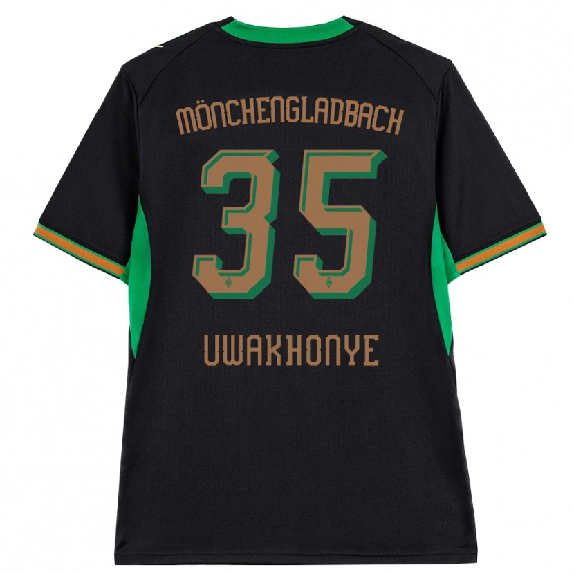 Danxen Mujer Camiseta Josiah Uwakhonye #35 Negro Naranja Verde Marrón 2ª Equipación 2026/27 La Camisa México