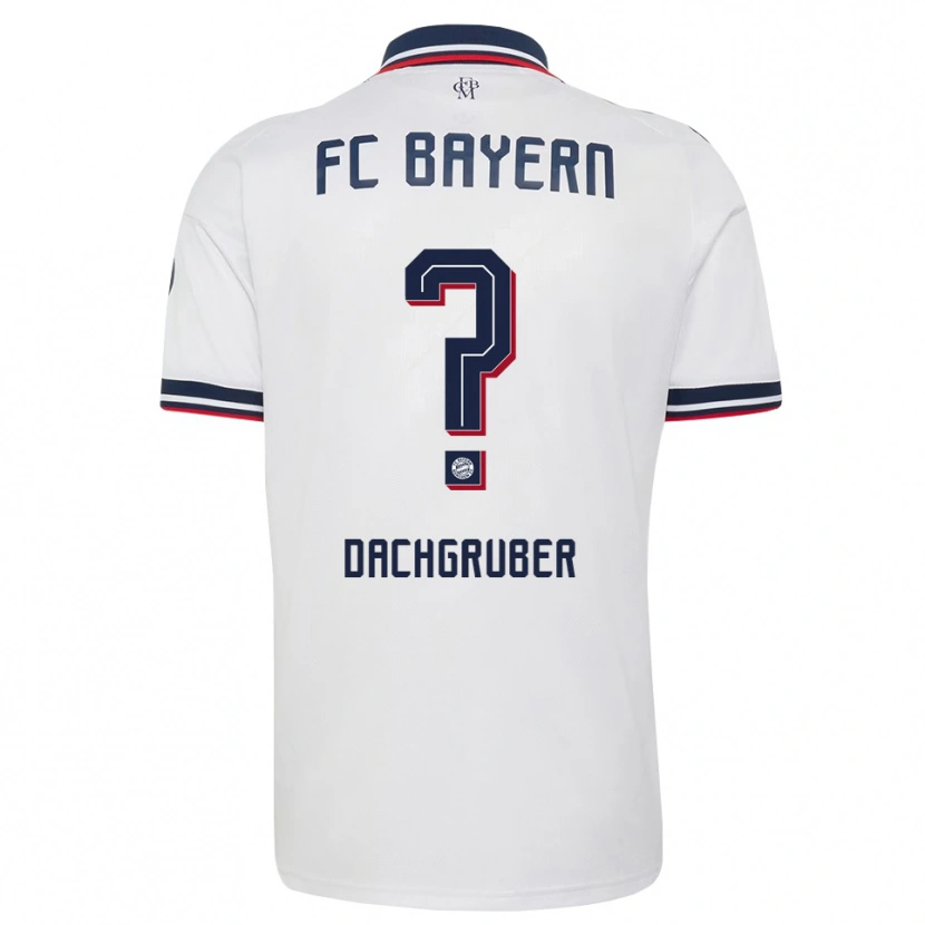 Danxen Mujer Camiseta Timo Dachgruber #0 Gris Blanco Rojo 2ª Equipación 2026/27 La Camisa México