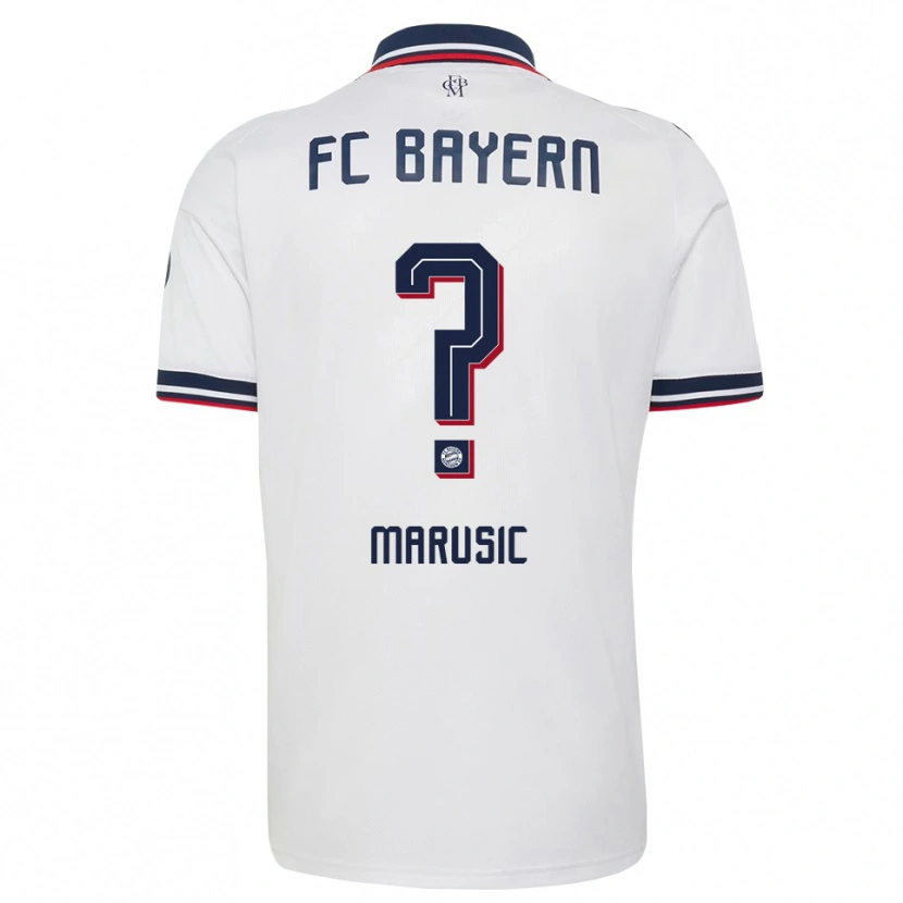 Danxen Mujer Camiseta Gabriel Marusic #0 Gris Blanco Rojo 2ª Equipación 2026/27 La Camisa México