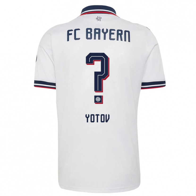 Danxen Mujer Camiseta Valentin Yotov #0 Gris Blanco Rojo 2ª Equipación 2026/27 La Camisa México