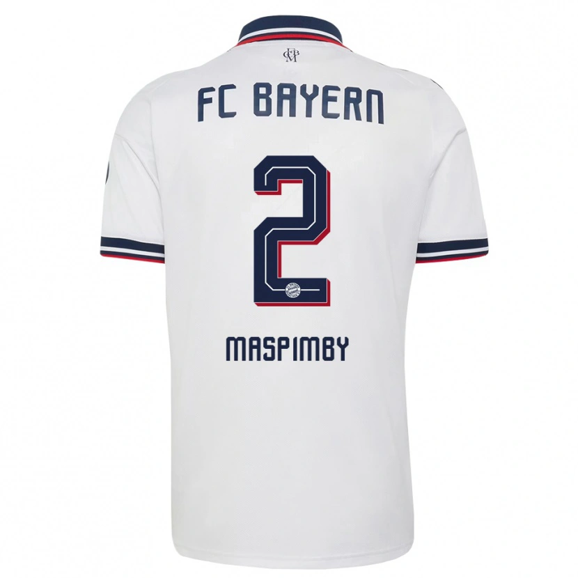 Danxen Mujer Camiseta Thibault Maspimby #2 Gris Blanco Rojo 2ª Equipación 2026/27 La Camisa México