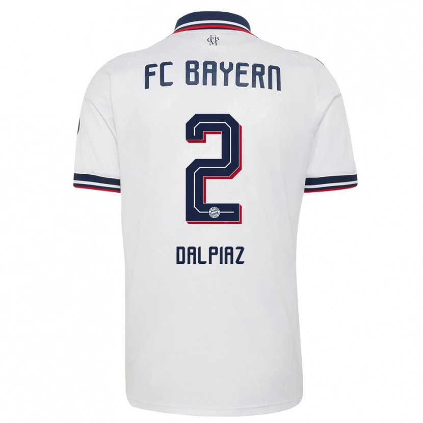 Danxen Mujer Camiseta Magnus Dalpiaz #2 Gris Blanco Rojo 2ª Equipación 2026/27 La Camisa México