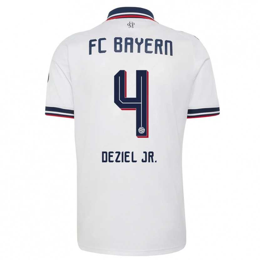 Danxen Mujer Camiseta Robert Deziel Jr. #4 Gris Blanco Rojo 2ª Equipación 2026/27 La Camisa México